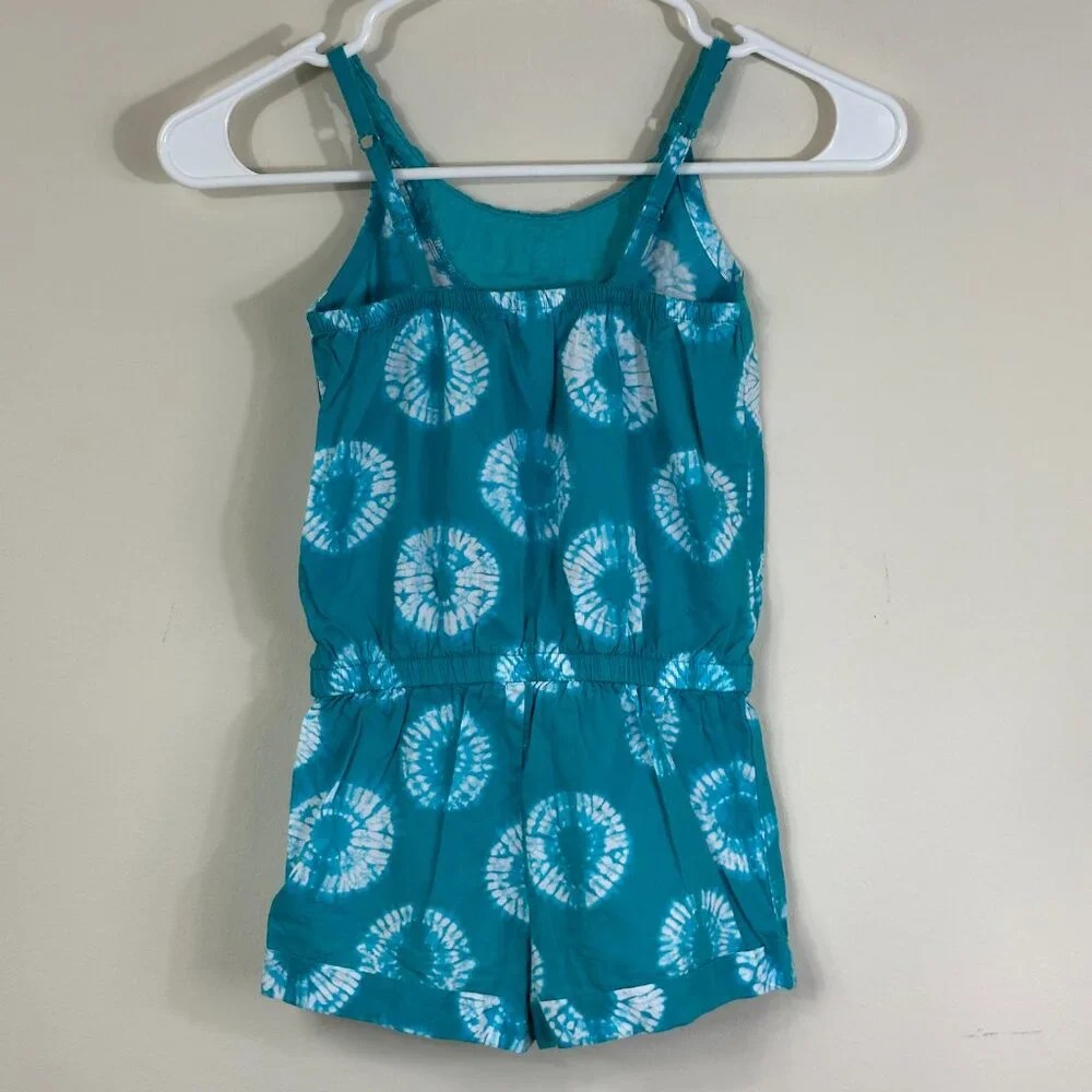 Calypso St Barth/Target Teal Tie Dye Romper Girls 4 / 5 100% Cotton XS